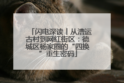 闪电深读丨从漕运古村到网红街区：德城区杨家圈的“四换”重生密码