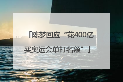 陈梦回应“花400亿买奥运会单打名额”