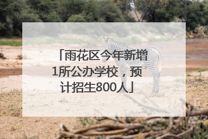 雨花区今年新增1所公办学校，预计招生800人