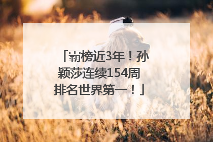 霸榜近3年！孙颖莎连续154周排名世界第一！