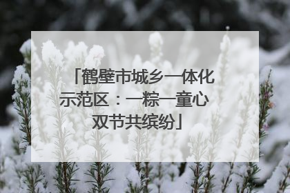 鹤壁市城乡一体化示范区：一粽一童心 双节共缤纷