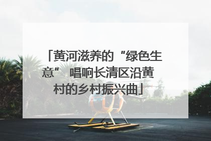 黄河滋养的“绿色生意” 唱响长清区沿黄村的乡村振兴曲
