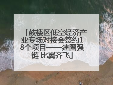 鼓楼区低空经济产业专场对接会签约18个项目——建圈强链 比翼齐飞
