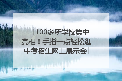 100多所学校集中亮相！手指一点轻松逛中考招生网上展示会