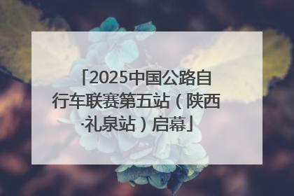 2025中国公路自行车联赛第五站（陕西·礼泉站）启幕