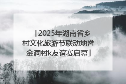2025年湖南省乡村文化旅游节联动地暨金洞村k友谊赛启幕