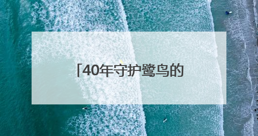 40年守护鹭鸟的他，获评“十佳生态环境志愿者”