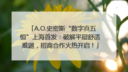 A.O.史密斯“数字真五恒”上海首发：破解平层舒适难题，招商合作火热开启！